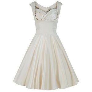 Ophelia LindyBop cream swing dress